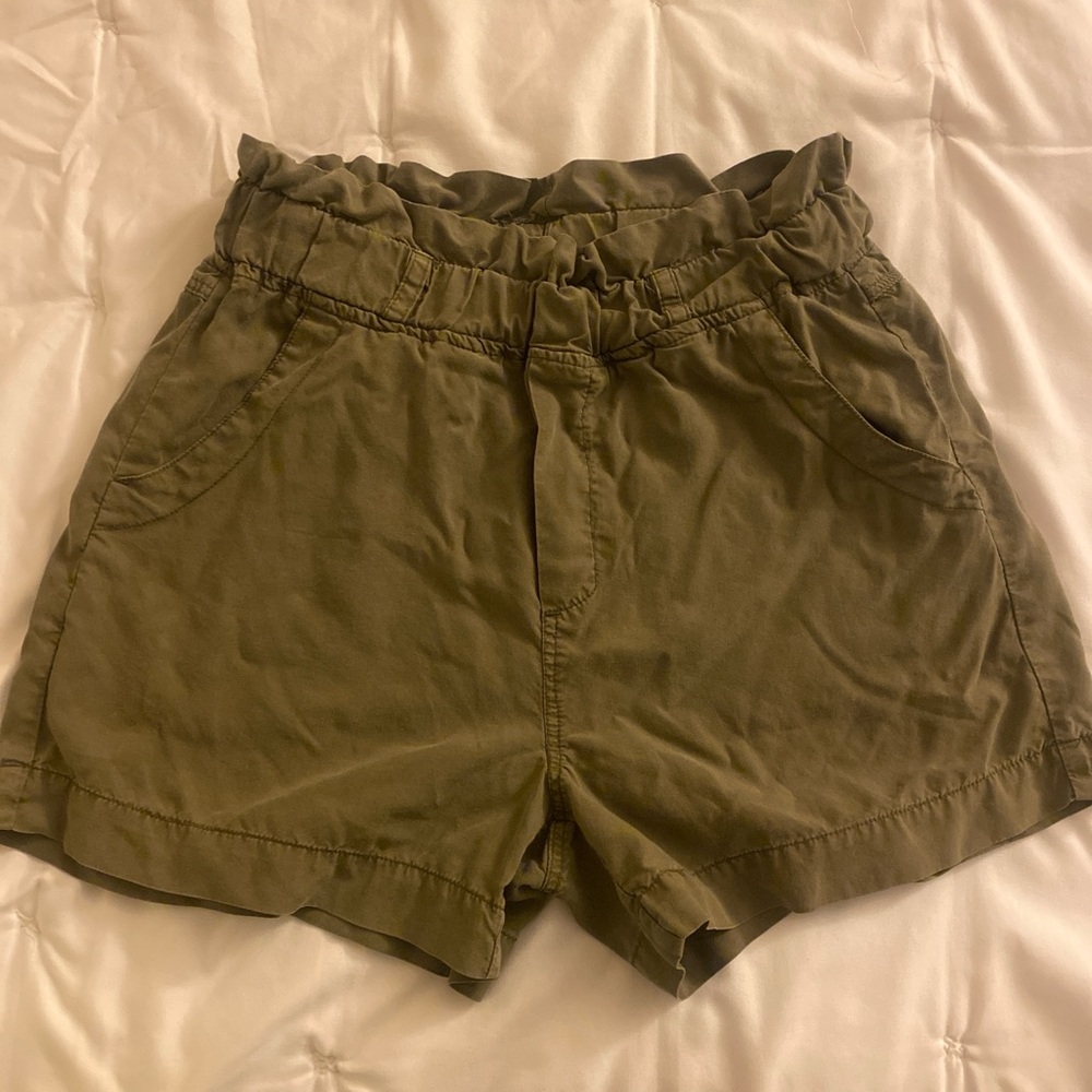 Olive Green Women's Shorts